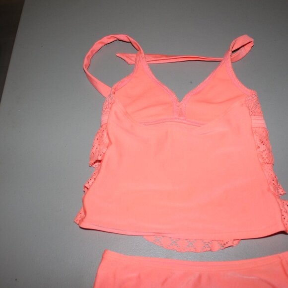 Orange 2 Pcs Cat & Jack Tankini Swimsuit Size 5-6/6X - Picture 6 of 10